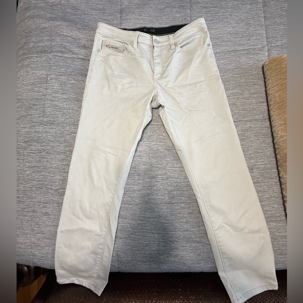 Stylish Light Gray Denim Performance Stretch Pant